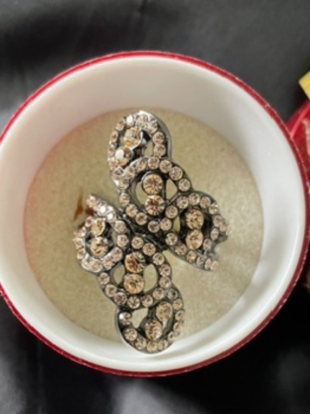 Exquisite Fashion Rose Blush Rhinestone Ring - Picture 2 of 13